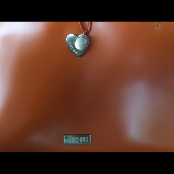 MOSCHINO bag. Autumn Orange 10.5” wide 5.5” tall. - Picture 2 of 2